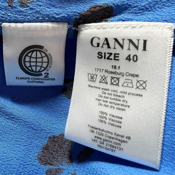 Ganni NWT Roseburg Crepe‎ Shirred Layered Strapless Dress/Skirt Sz 40 8/10 - Picture 6 of 6